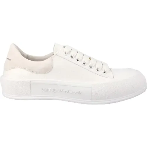 Pre-owned Cotton sneakers , male, Sizes: 9 1/2 UK - Alexander McQueen Pre-owned - Modalova