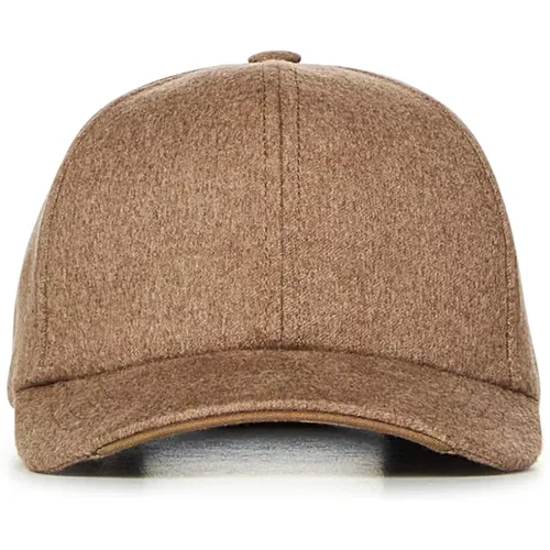 Cashmere Baseball Cap with Logo , male, Sizes: S/M, L/XL - Sease - Modalova