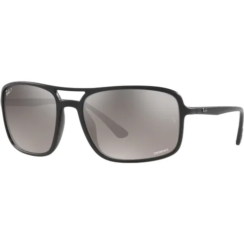 Polarized Mirrored Sunglasses Matte /Grey Silver , unisex, Sizes: 60 MM - Ray-Ban - Modalova