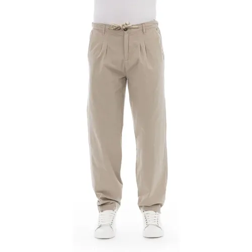 Chino Pants - Front Button Closure , male, Sizes: S, L, M, XS - Baldinini - Modalova