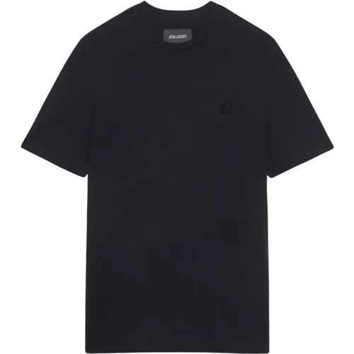 Schwarzes Baumwolladler T-Shirt 2024 - Lyle & Scott - Modalova