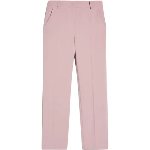 Rosa Stretch-Viskose Hose , Damen, Größe: M - Max Mara - Modalova