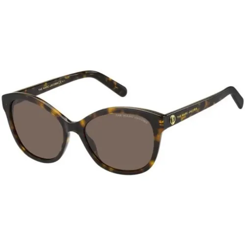 Braune Acetat-Sonnenbrille UV-Schutz - Marc Jacobs - Modalova