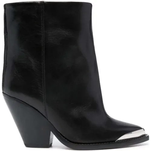 Architectural Leather Boots , female, Sizes: 5 UK, 6 UK - Isabel marant - Modalova