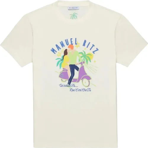 Short Sleeve T-Shirt , male, Sizes: XL, L, S - Manuel Ritz - Modalova