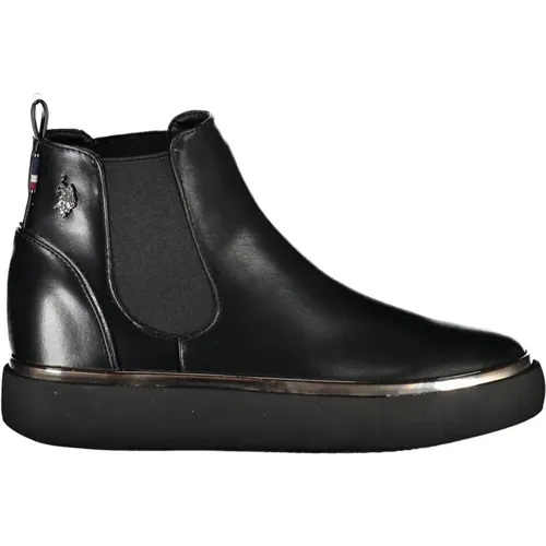 Elegant Low Ankle Boot with Contrasting Details , female, Sizes: 3 UK, 6 UK, 5 UK, 4 UK, 7 UK, 2 UK - U.s. Polo Assn. - Modalova