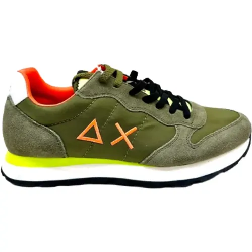 Grüne Sneakers für Herren , Herren, Größe: 42 EU - Sun68 - Modalova