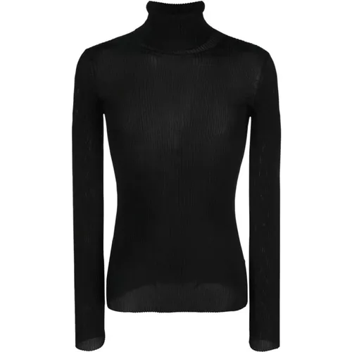 Turtleneck , female, Sizes: L, XL - Off White - Modalova