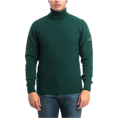 Woolen High Collar Turtleneck , male, Sizes: S, XL, M - Roy Roger's - Modalova