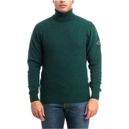 Woolen High Collar Turtleneck , male, Sizes: XL, M - Roy Roger's - Modalova