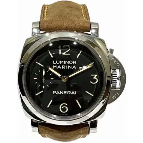 Pre-owned Stainless Steel watches , male, Sizes: ONE SIZE - Panerai Pre-owned - Modalova