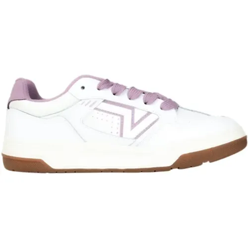 Vintage Weiße und Lila Sneakers , Damen, Größe: 40 EU - Vans - Modalova