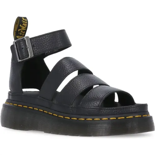 Pebbled Leather Sandals , female, Sizes: 3 UK, 4 UK - Dr. Martens - Modalova