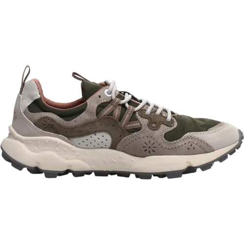 Beige Sneakers , male, Sizes: 10 UK, 11 UK, 8 UK, 6 UK, 9 UK, 7 UK - Flower Mountain - Modalova