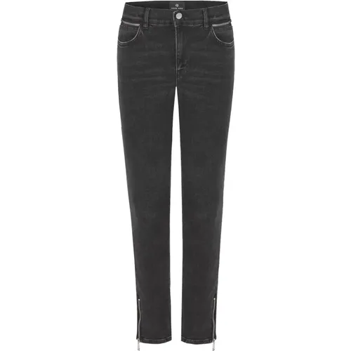 Schwarze Jeans mit Reißverschlusstaschen - Anine Bing - Modalova