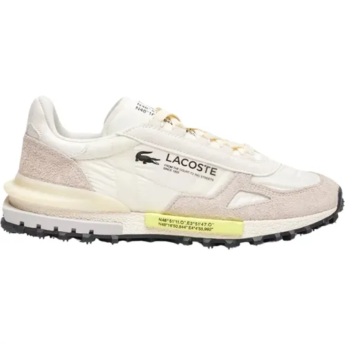 Elite Active Textil Off White Hellgrüne Sneakers - Lacoste - Modalova