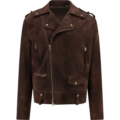 Suede Zippered Jacket , male, Sizes: 2XL, L - Salvatore Santoro - Modalova