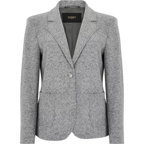 Grey Stylish Jackets for Men , female, Sizes: 2XL, XL, M, S - Seventy - Modalova