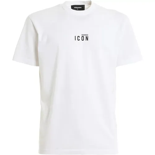 Men`s Mini Logo Icon T-Shirt , male, Sizes: S, 2XL, M - Dsquared2 - Modalova