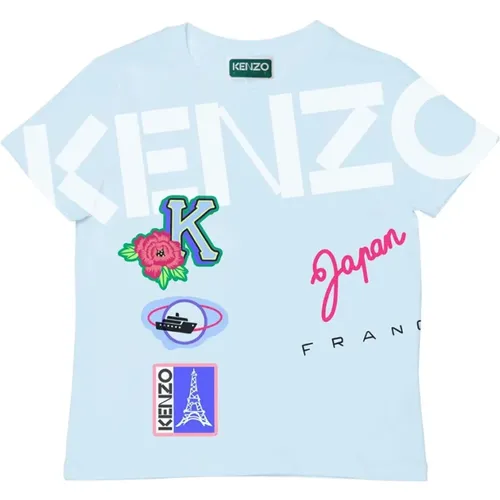 Logo Print Kurzarm T-Shirt Kenzo - Kenzo - Modalova