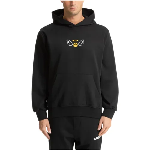 Gemustertes Logo Tasche Spirit Hoodie , Herren, Größe: L - BARROW - Modalova