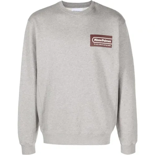 Sweaters Grey , male, Sizes: XL, L - Palmes - Modalova