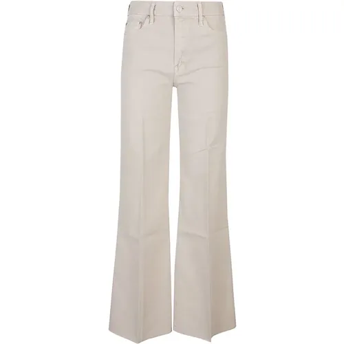 Agate Grey Roller Fray Jeans , female, Sizes: W27, W26, W30 - Mother - Modalova