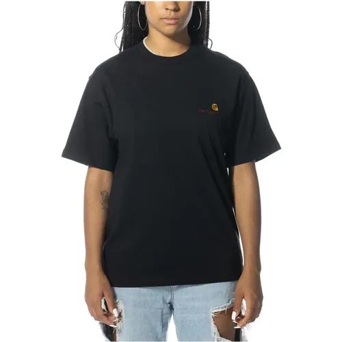 Amerikanisches Script T-Shirt , Damen, Größe: XS - Carhartt WIP - Modalova