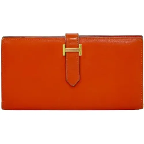 Pre-owned Leather wallets , female, Sizes: ONE SIZE - Hermès Vintage - Modalova