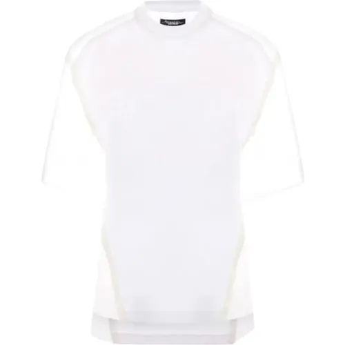 White T-shirt with Chiffon Inserts , female, Sizes: M, S, L - Undercover - Modalova