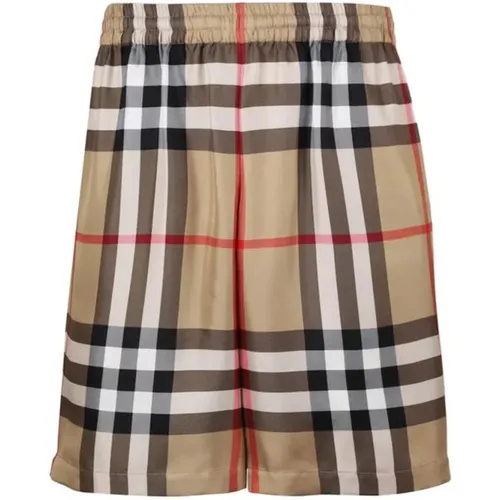 Archive Check Shorts , male, Sizes: XL, L - Burberry - Modalova