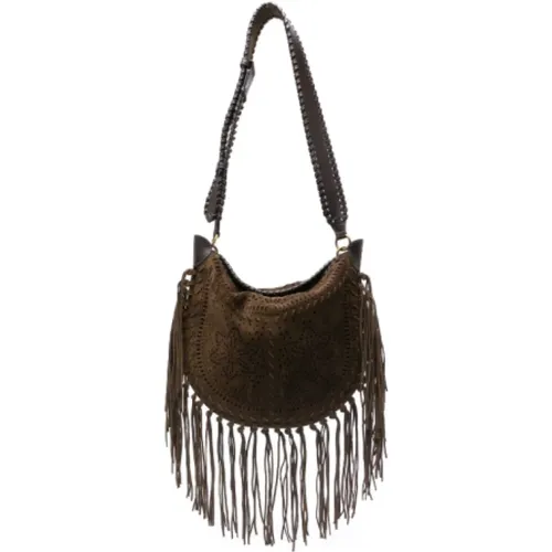 Bronze Fringe Luxe Montpellier Bag , female, Sizes: ONE SIZE - Isabel marant - Modalova