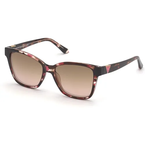 Golden Brown Mirror Sunglasses , female, Sizes: 54 MM - Guess - Modalova