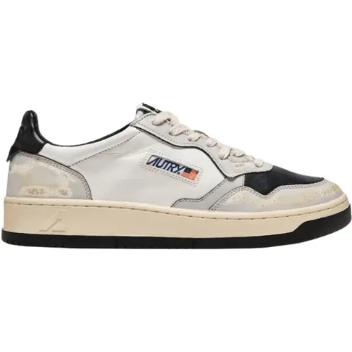 Vintage Style Low-Top Sneakers , male, Sizes: 11 UK, 6 UK - Autry - Modalova