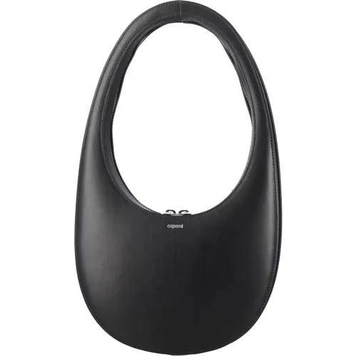 Leather Oval Swipe Shoulder Bag , female, Sizes: ONE SIZE - Coperni - Modalova