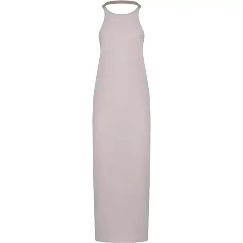 Elegant Beige Dress , female, Sizes: XS, S, L, M - Blanca Vita - Modalova