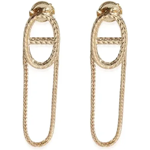 Pre-owned Metal earrings , female, Sizes: ONE SIZE - Hermès Vintage - Modalova