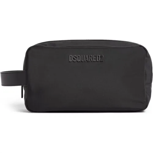 Logo Patch Wallet , male, Sizes: ONE SIZE - Dsquared2 - Modalova