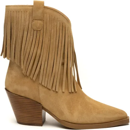 Camel Baby Silk Boots , female, Sizes: 6 UK, 4 UK, 3 UK, 5 UK - Alpe - Modalova