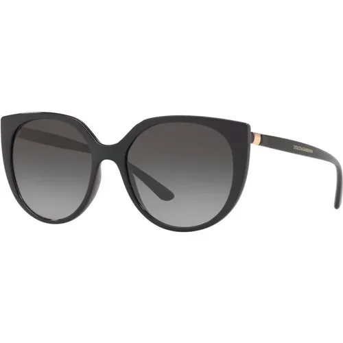 Cat Eye Sunglasses in /Grey , female, Sizes: 54 MM - Dolce & Gabbana - Modalova