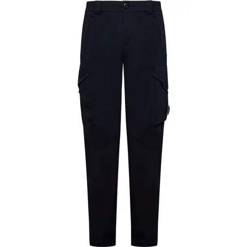 Trousers with Reinforced Belt Loops and Lens Detail , male, Sizes: S - C.P. Company - Modalova