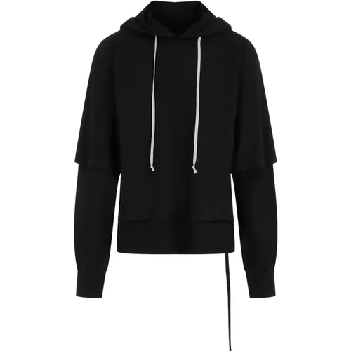 Schwarzer Sweatshirt Erhöhe Stil Moderner Mann - Rick Owens - Modalova