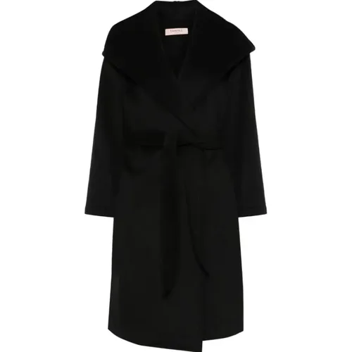 Hooded Belted Coat , female, Sizes: XS, S, 2XS, M - Twinset - Modalova