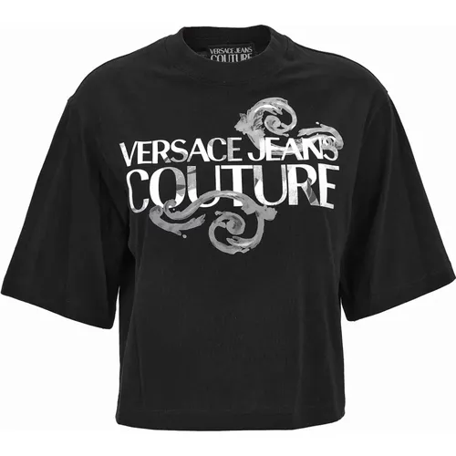 T-Shirts und Polos , Damen, Größe: 2XS - Versace Jeans Couture - Modalova