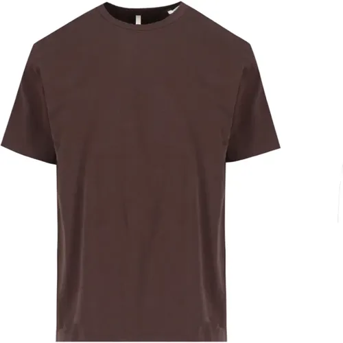Bio Braunes T-Shirt Polo , Herren, Größe: M - Sunflower - Modalova