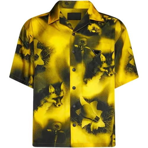 Stylish Casual Shirt , male, Sizes: S - Prada - Modalova