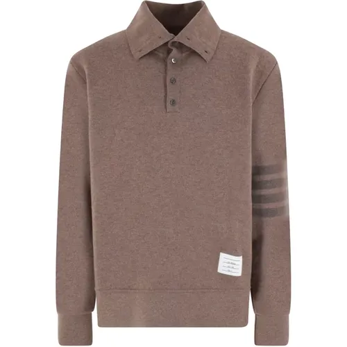 Thom , Wool Sweater with 4bar Detail , male, Sizes: S, M, 2XL, XL, L - Thom Browne - Modalova