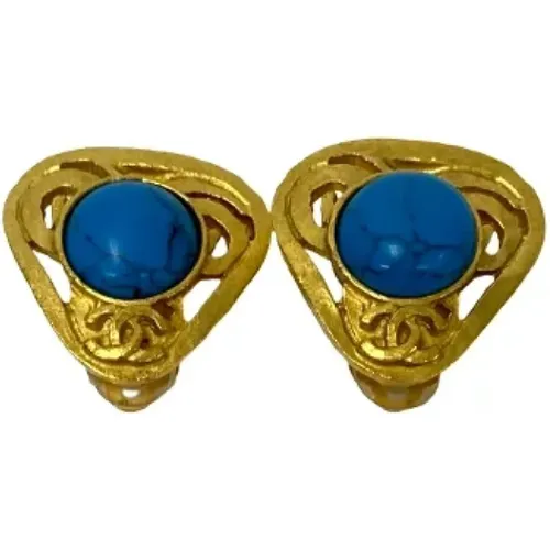 Pre-owned Metal earrings , female, Sizes: ONE SIZE - Chanel Vintage - Modalova