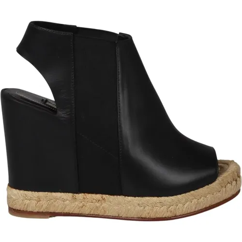 Open Toe Leather Wedge Sandal , female, Sizes: 2 UK - Balenciaga - Modalova