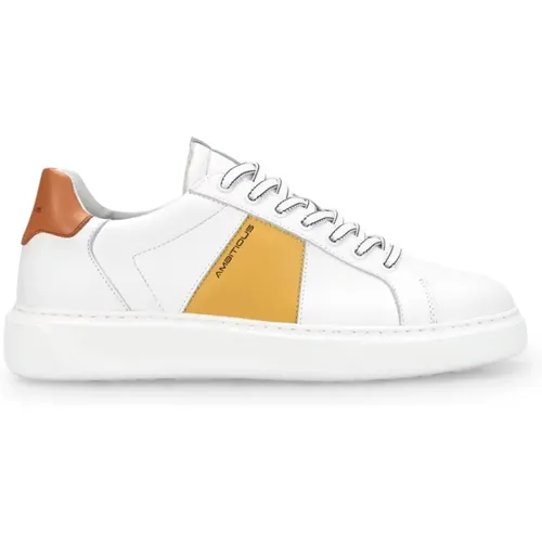 Schicker Low-Top Sneaker , Herren, Größe: 44 EU - Ambitious - Modalova